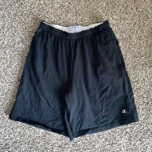Black champion sweat shorts
